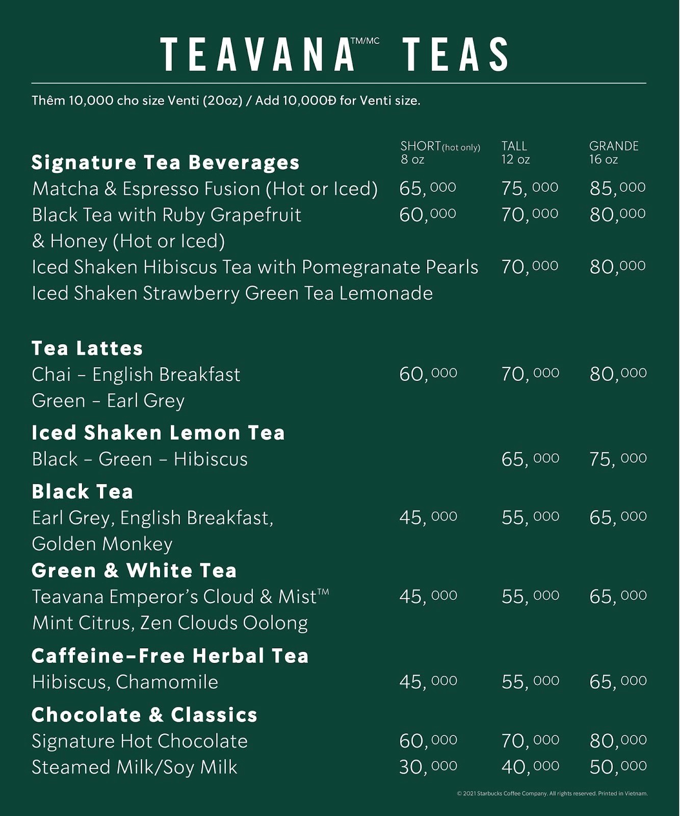 Starbucks Vincom: Menu, Bảng Giá và Khuyến Mãi Mới Nhất | Vincom