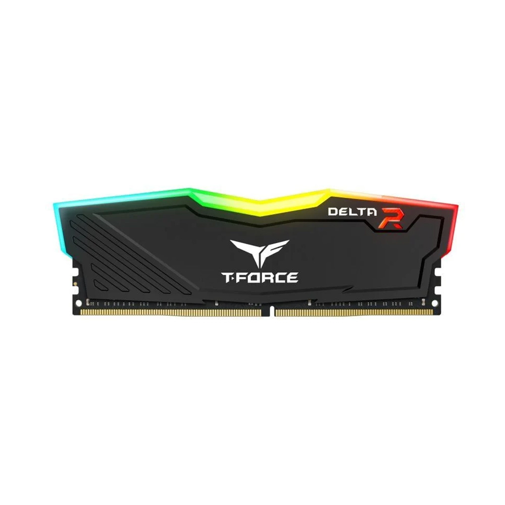 Ram PC TEAMGROUP T-Force DELTA RGB 16GB (1x16GB) DDR4 3600MHz (Đen)