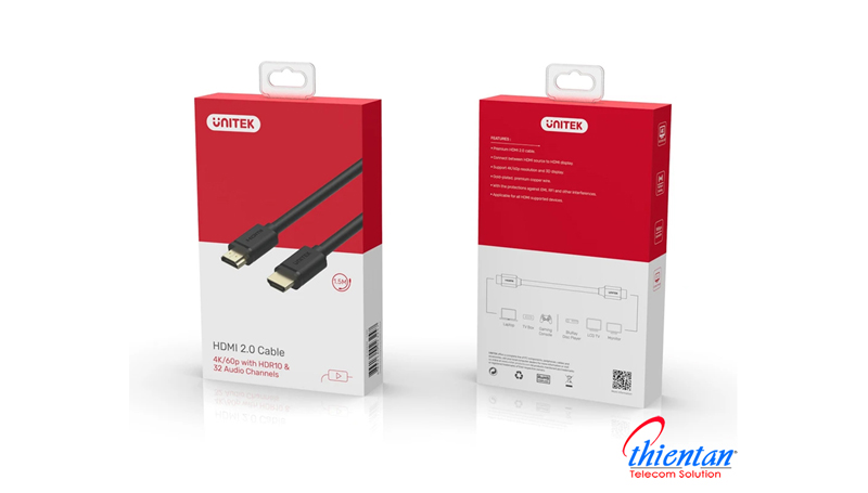 Dây HDMI Unitek 1.5M (Y-C137M)