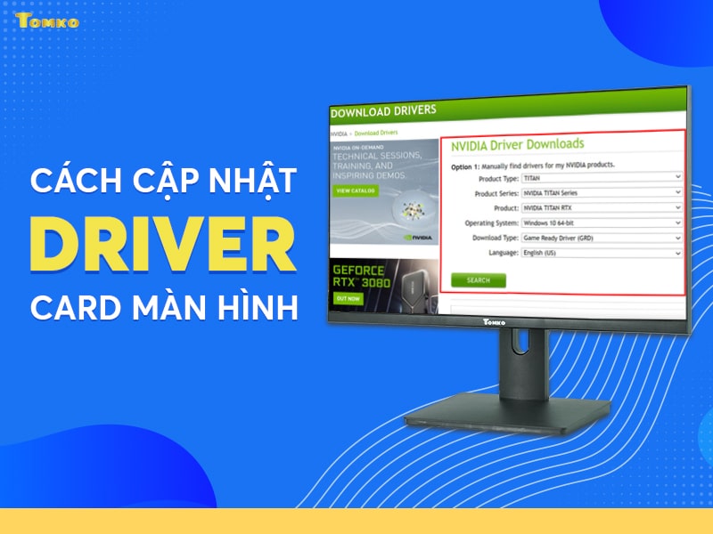 Cách cập nhật Driver card màn hình