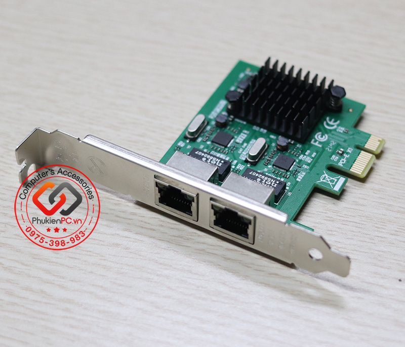 Card mạng LAN 1GB giá rẻ cho PC, giao tiếp PCIe dùng cho các loại main