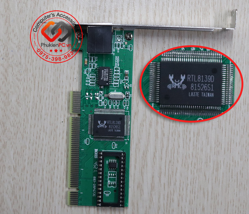 Card mạng LAN 1GB giá rẻ cho PC, giao tiếp PCIe dùng cho các loại main