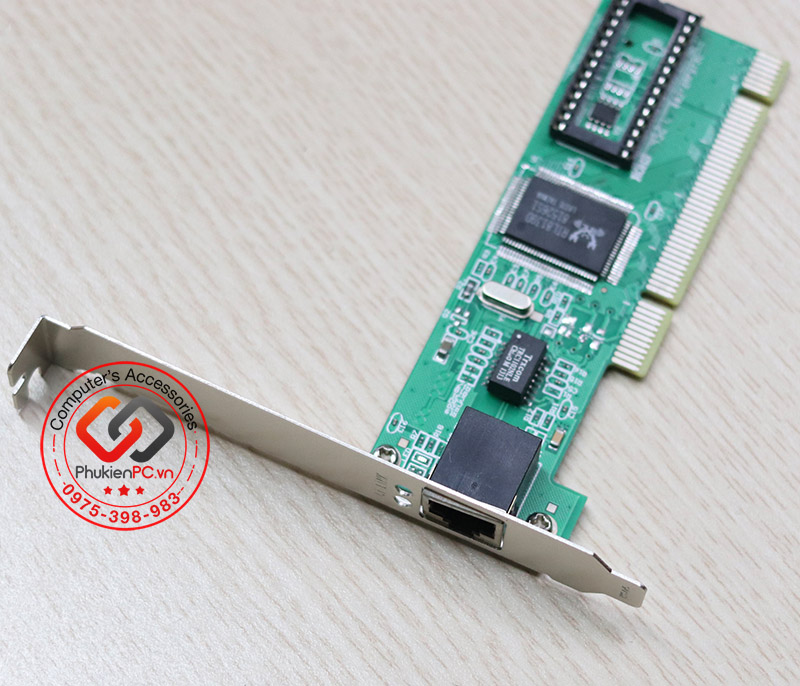 Card mạng LAN 1GB giá rẻ cho PC, giao tiếp PCIe dùng cho các loại main