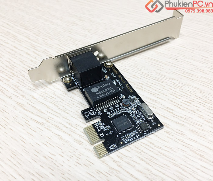 Card mạng LAN 1GB giá rẻ cho PC, giao tiếp PCIe dùng cho các loại main