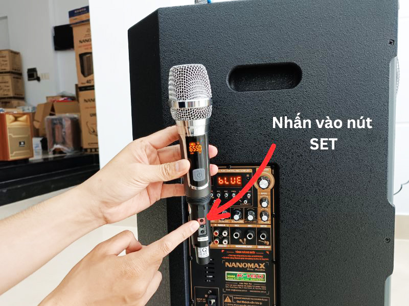 Cách cài tần số micro loa kéo Nanomax cho từng dòng loa