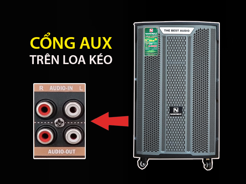 Công dụng của cổng AUX trên Loa kéo và cách kết nối chính xác nhất