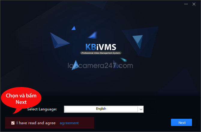 Hướng dẫn cài đặt phần mềm KBiVMS 2.0.2 KBVISION