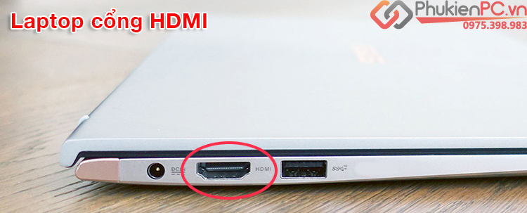 Thiết bị kết nối laptop với máy chiếu qua HDMI, VGA