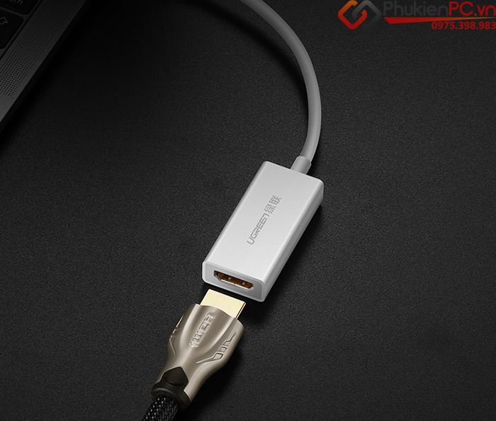 Thiết bị kết nối laptop với máy chiếu qua HDMI, VGA