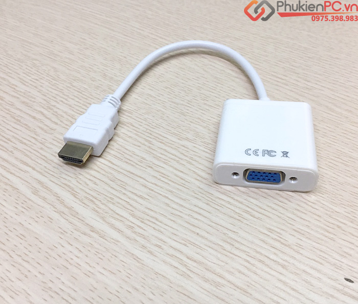 Thiết bị kết nối laptop với máy chiếu qua HDMI, VGA