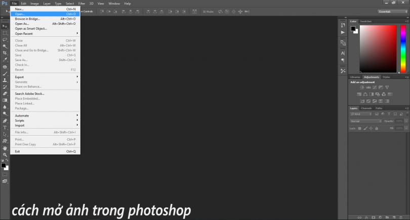 Học Photoshop căn bản cho người mới bắt đầu