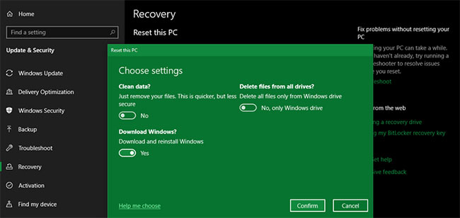 6 cách reset máy tính Windows về trạng thái ban đầu