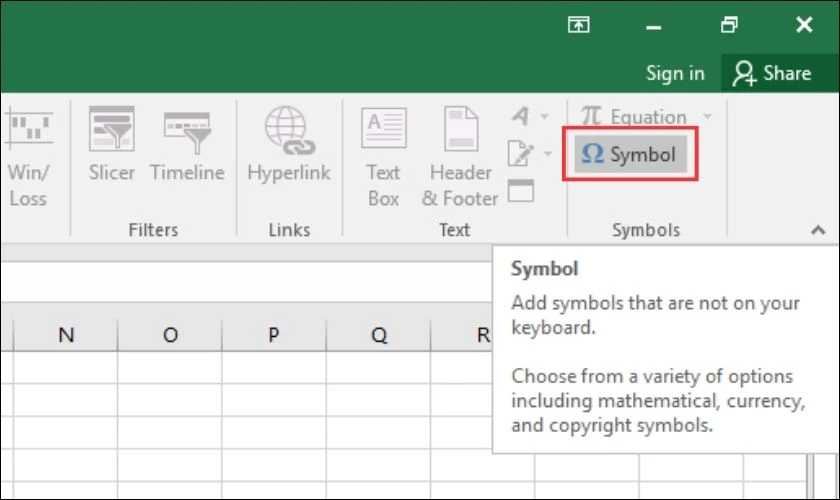 Cách viết dấu khác trong Excel 2010, 2013, 2016 đơn giản