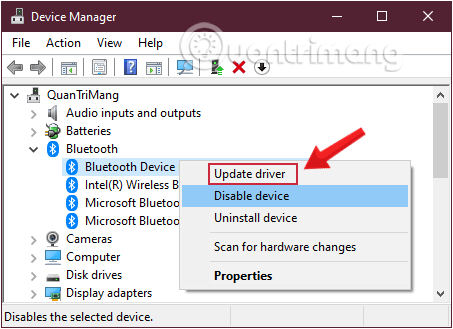 Cách tải và cập nhật driver Bluetooth cho Windows 10