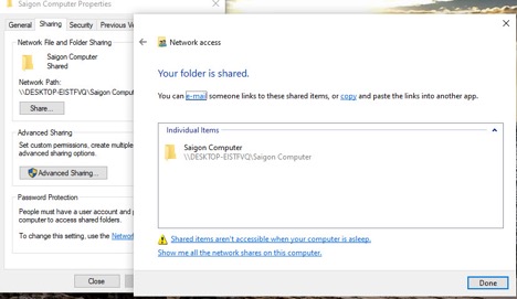 Cách share thư mục trên Windows 10 trong mạng Lan