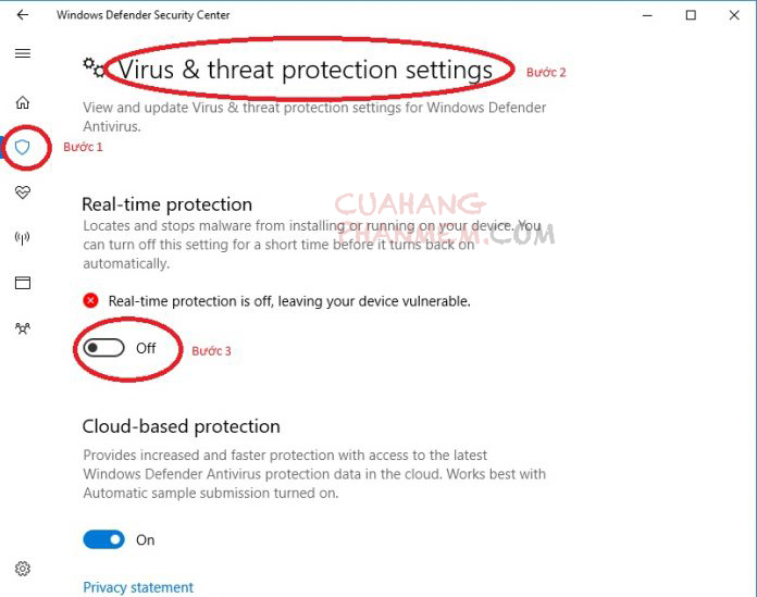 Cách tắt Windows Defender (Windows Security) trên Windows 10