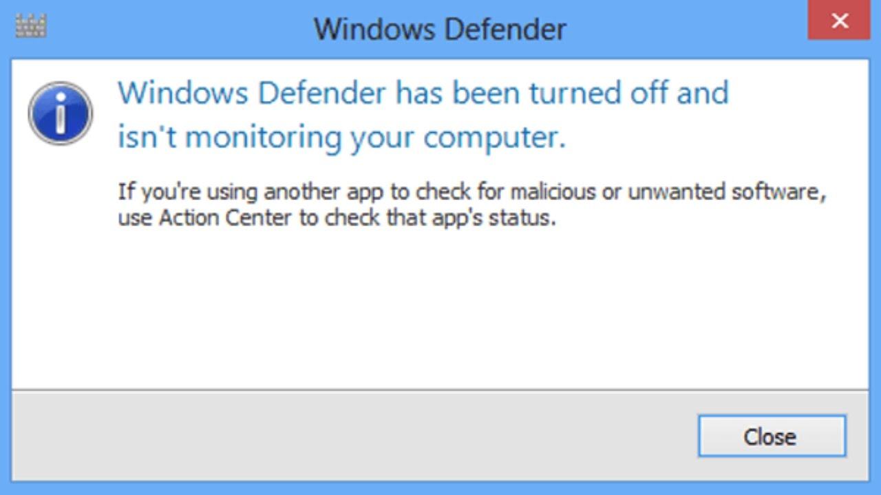 Khắc phục lỗi Windows Defender không hoạt động - Windows Defender bị lỗi không mở được