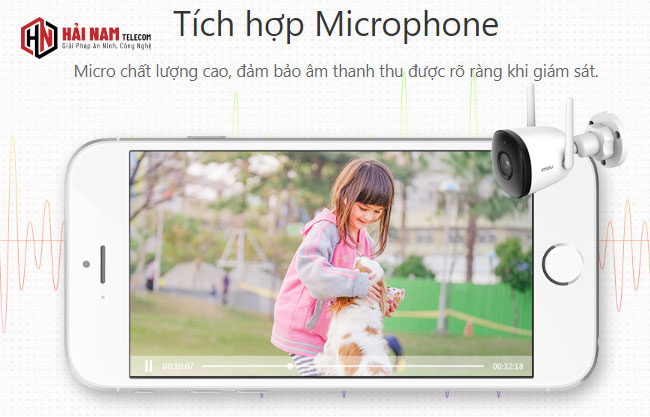 Camera Ngoài Trời IMOU IPC-F22P 2MP AI Phát Hiện Người, Góc Rộng 132°