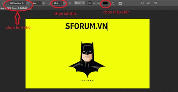 Hướng dẫn cách viết chữ trong Photoshop đơn giản 