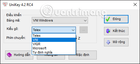 Cách gõ VNI trong Windows