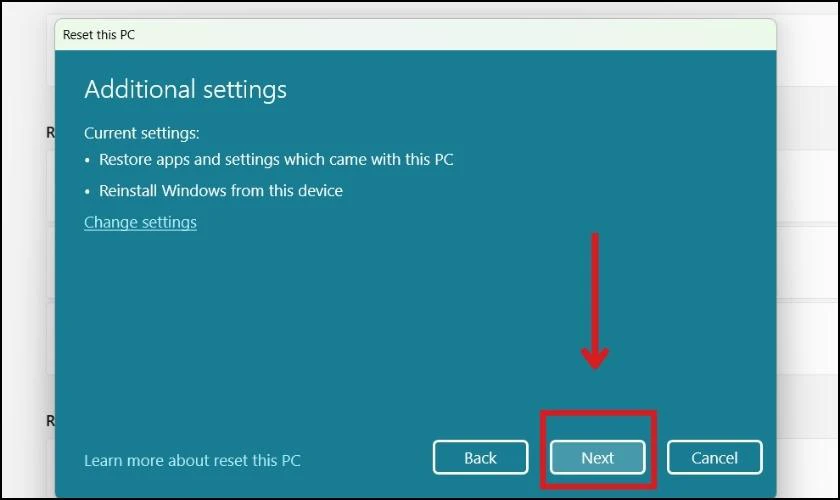 Hướng dẫn cách reset Windows 11 trường hợp khẩn cấp