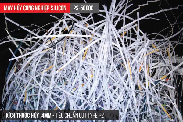 Máy hủy tài liệu công nghiệp Silicon PS-5000C