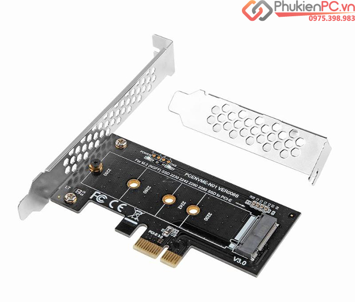 Card gắn ổ cứng SSD M2 PCIe NVMe 2280 to PCI-E 1X GEN3 GEN4 GEN5