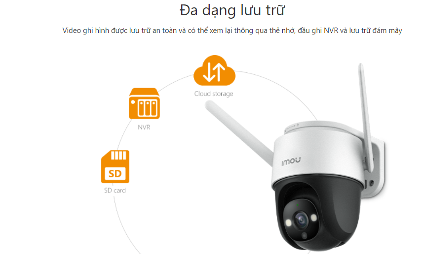 Camera IP Wifi PTZ IMOU S42FP 4.0 Megapixel, Camera ngoài trời 360 | Viethansecurity