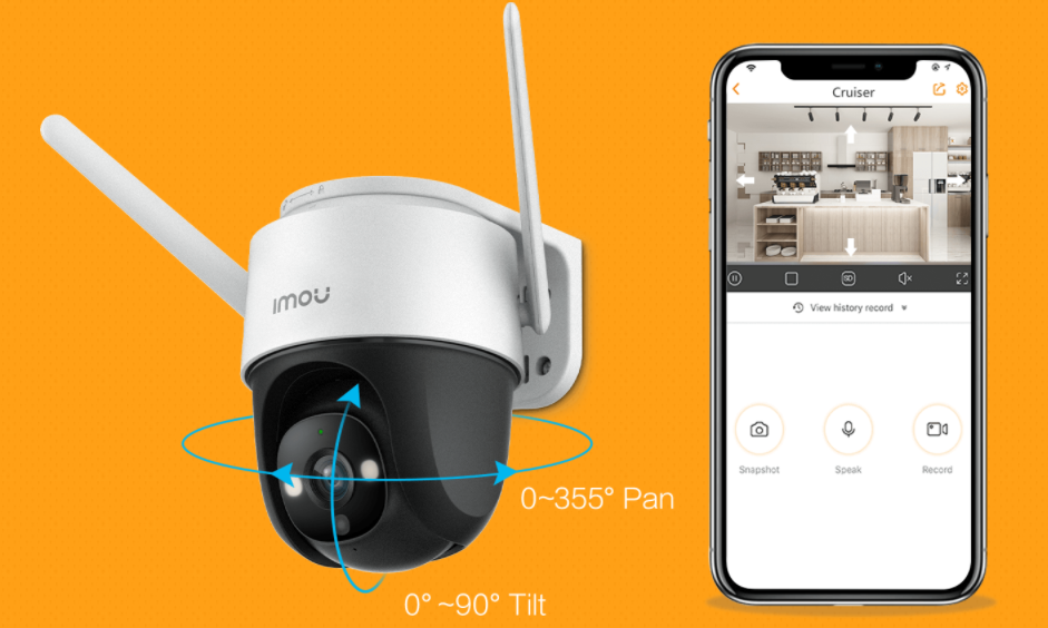 Camera IP Wifi PTZ IMOU S42FP 4.0 Megapixel, Camera ngoài trời 360 | Viethansecurity