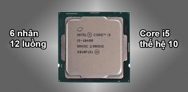 CPU Intel Core i5 10400 (Intel LGA1200 - 6 Core - 12 Thread - Base 2.9Ghz - Turbo 4.3Ghz - Cache 12MB)