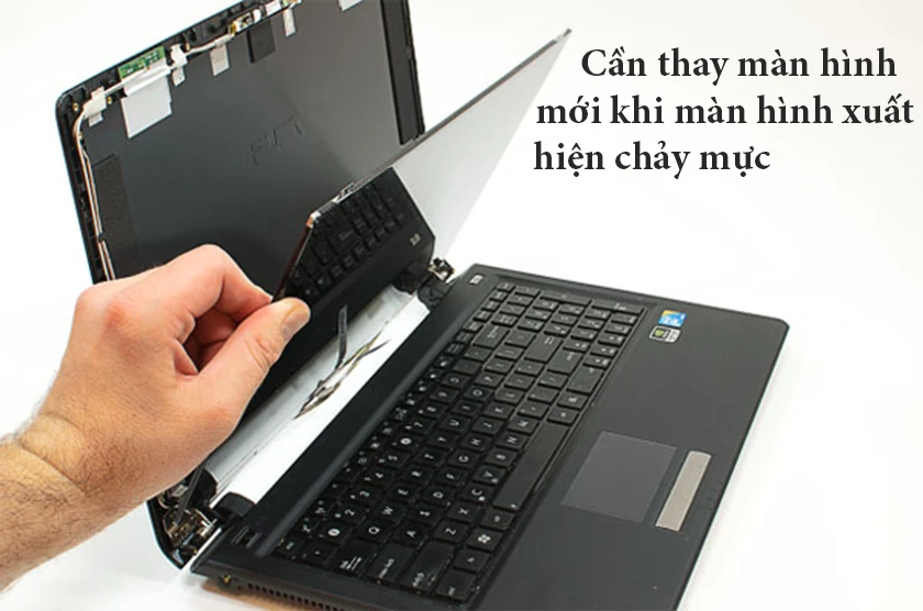 Có thể sửa được lỗi màn hình laptop bị chảy mực hay không