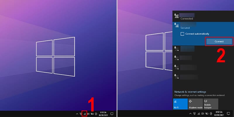 Hướng dẫn kết nối wifi cho laptop Windows 10 và Windows 11