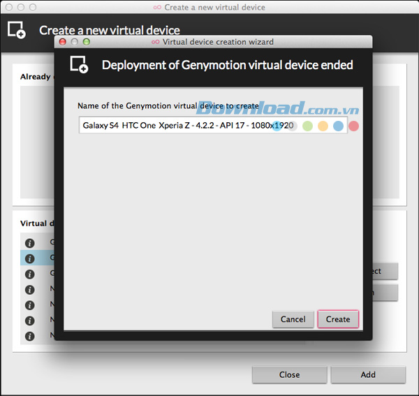 Genymotion cho Mac 3.5.0 Chạy ứng dụng Android trên Mac