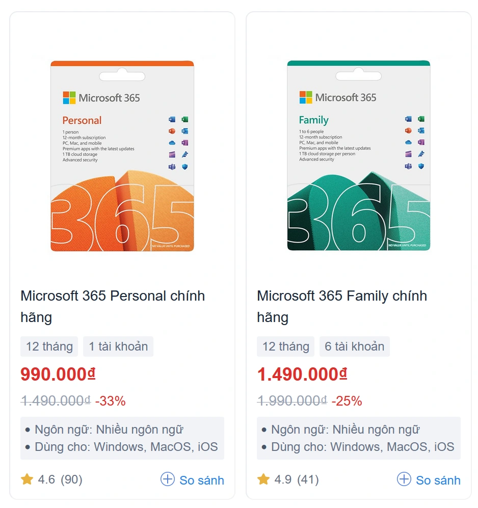 So sánh Microsoft 365 và Office 2024 - Gói phần mềm nào phù hợp với bạn?