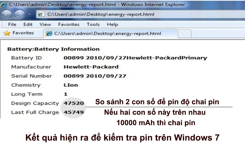 Cách kiểm tra xem độ chai pin trên laptop Win 10 cực đơn giản