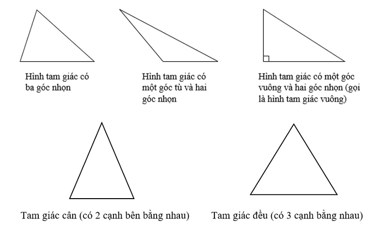 Hình tam giác tiếng Anh là gì? Tổng hợp từ vựng về hình tam giác tiếng Anh chi tiết