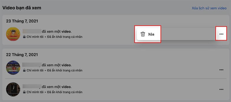 2 cách xóa video đã xem trên Watch Facebook nhanh, đơn giản