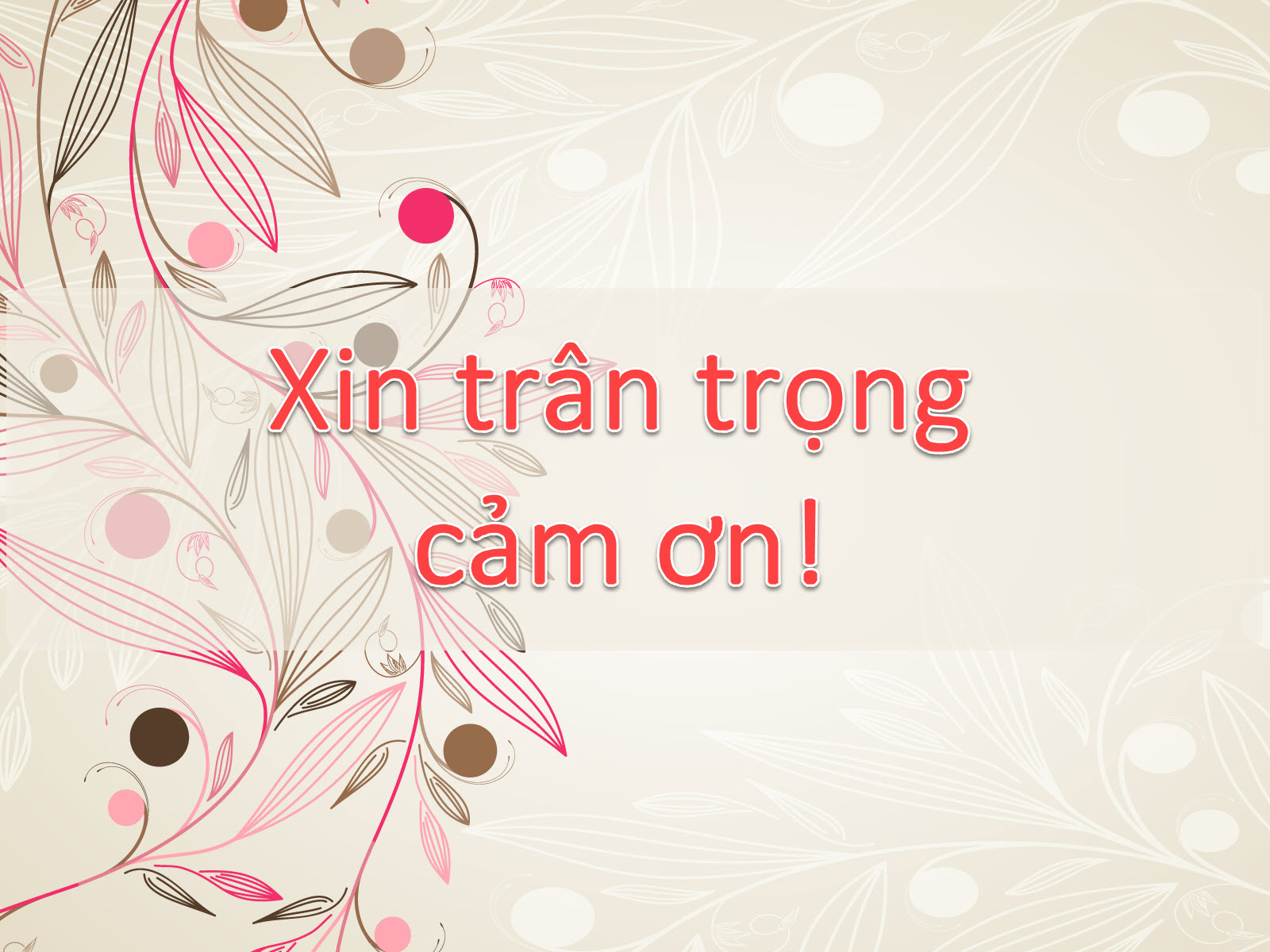 Những hình nền Powerpoint Thank You, Cảm ơn dùng cho Slide kết thúc