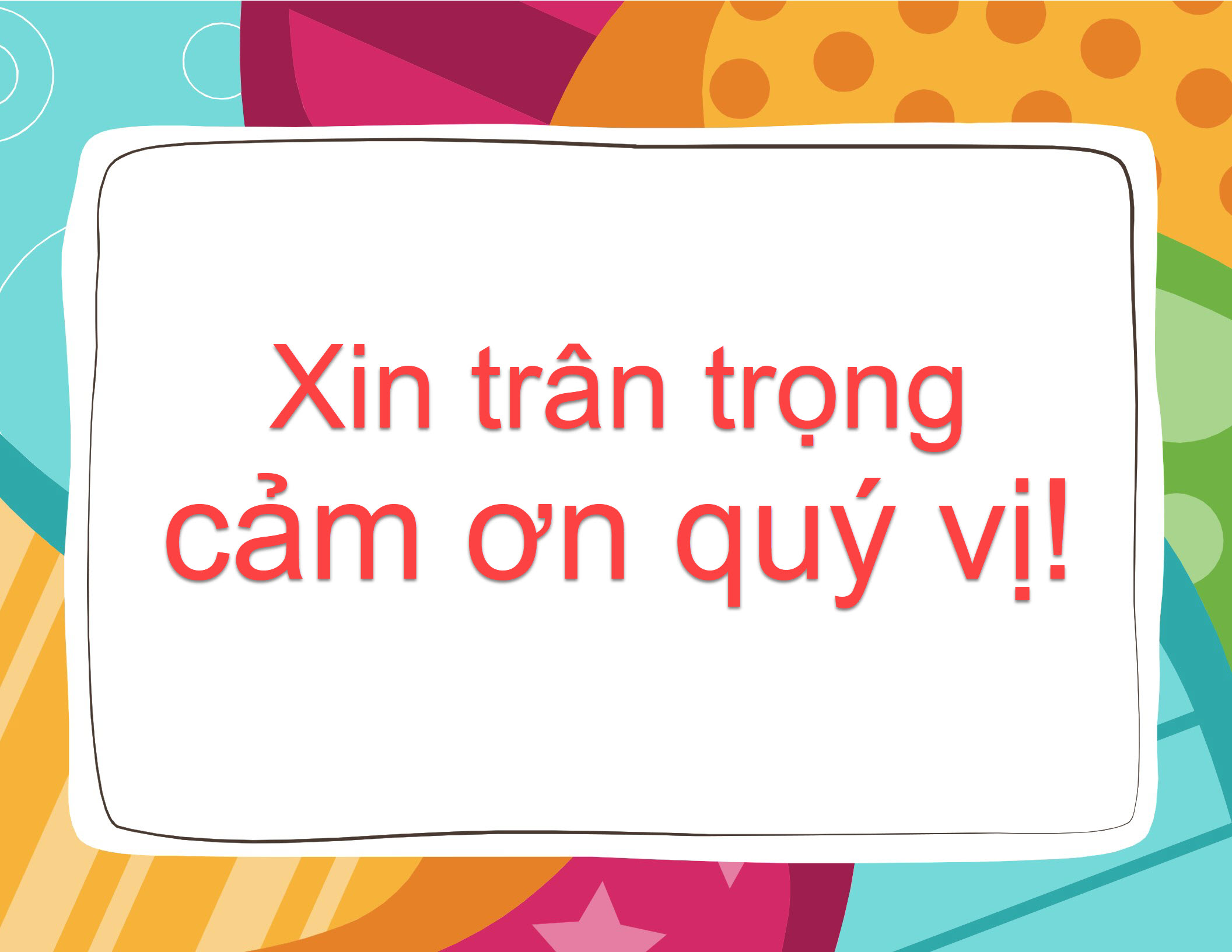 Những hình nền Powerpoint Thank You, Cảm ơn dùng cho Slide kết thúc