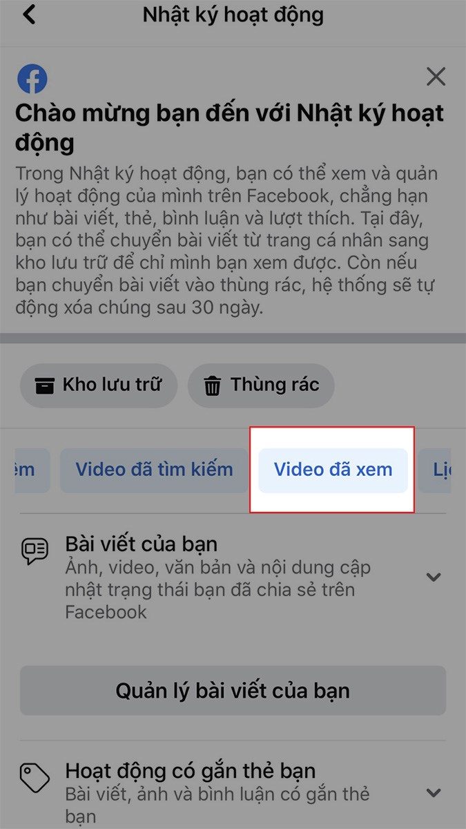 2 cách xóa video đã xem trên Watch Facebook nhanh, đơn giản