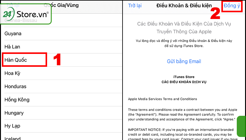 Cách chuyển vùng iPhone sang Trung Quốc, Pháp, Mỹ, Hàn, Nhật