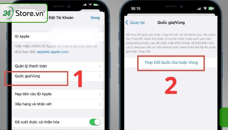 Cách chuyển vùng iPhone sang Trung Quốc, Pháp, Mỹ, Hàn, Nhật