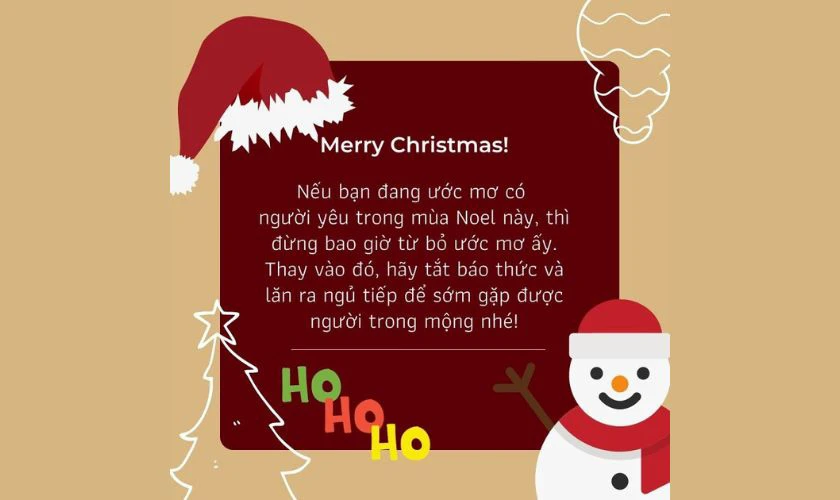 199+ STT Noel hài hước, STT thả thính Noel hay nhất