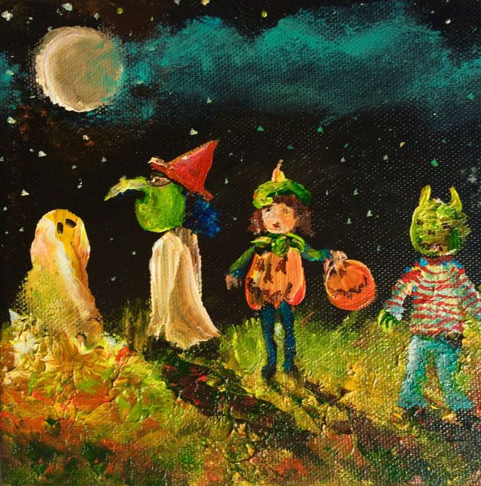 Tác phẩm tranh Halloween đẹp nhất