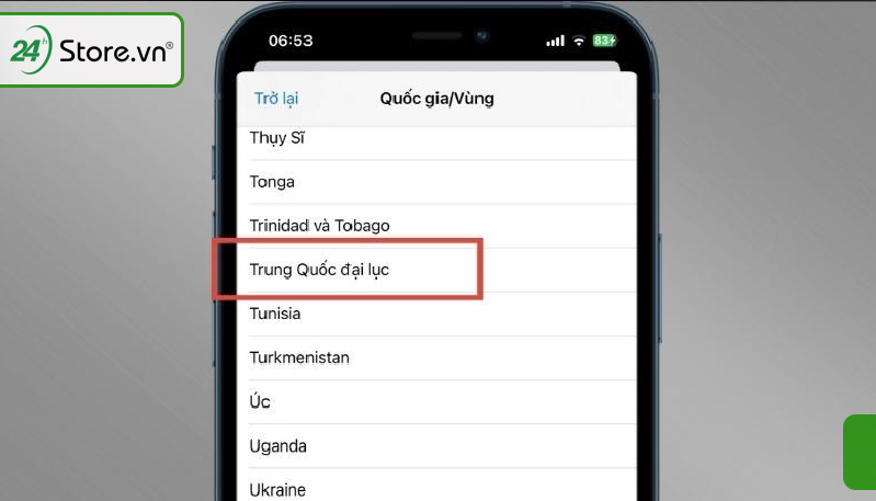 Cách chuyển vùng iPhone sang Trung Quốc, Pháp, Mỹ, Hàn, Nhật