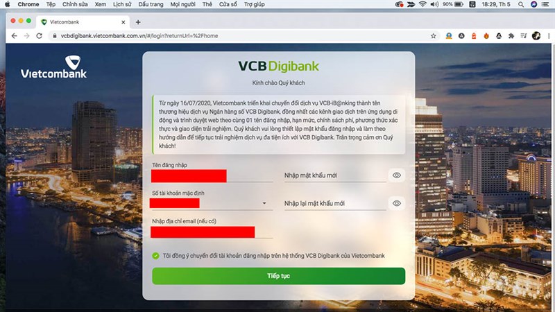 Hướng dẫn tải, đăng kí, sử dụng app Vietcombank Digibank mới nhất