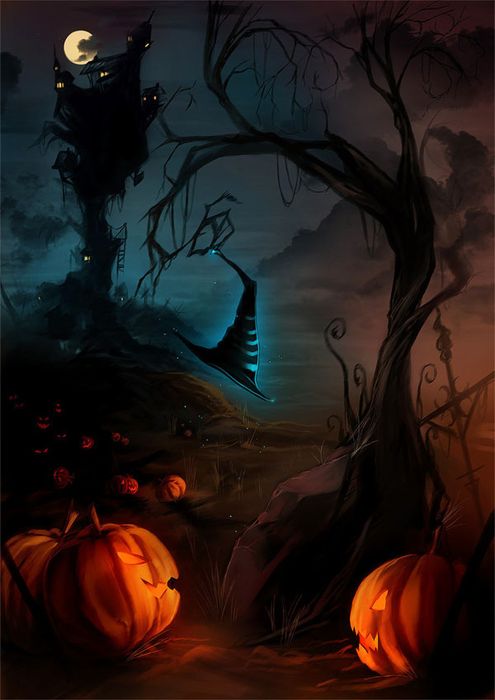 Tác phẩm tranh Halloween đẹp nhất