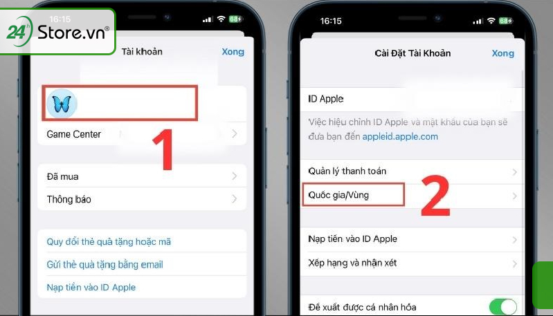 Cách chuyển vùng iPhone sang Trung Quốc, Pháp, Mỹ, Hàn, Nhật