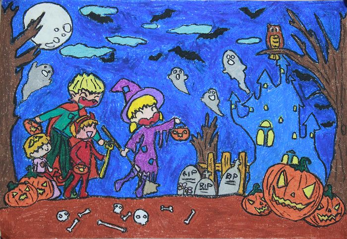 Tác phẩm tranh Halloween đẹp nhất