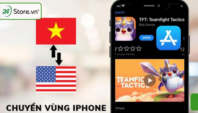 Cách chuyển vùng iPhone sang Trung Quốc, Pháp, Mỹ, Hàn, Nhật